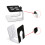 5 Degree Desk Speaker Stand Pair for Small Speakers, Studio Use White 6