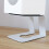 5 Degree Desk Speaker Stand Pair for Small Speakers, Studio Use White 5