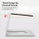 5 Degree Desk Speaker Stand Pair for Small Speakers, Studio Use White 8