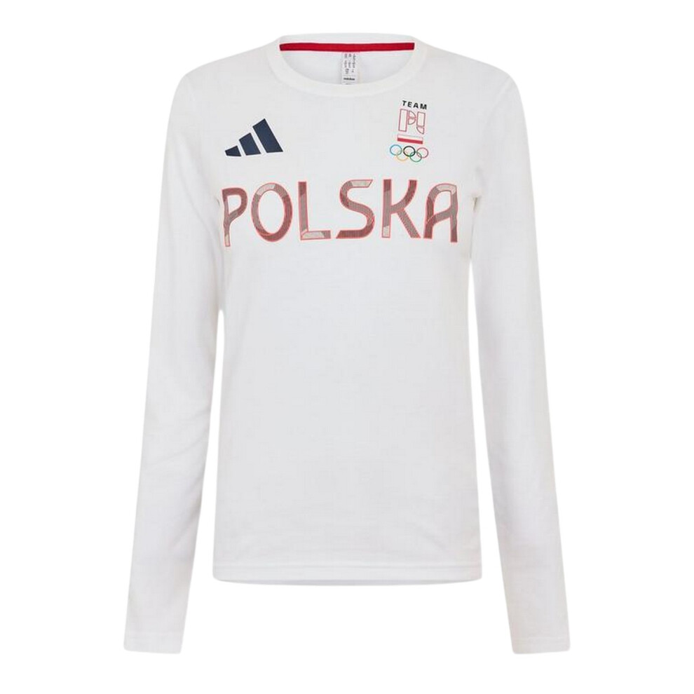 Adidas (10 Uk, White) Womens/Ladies Olympic Poland Jersey