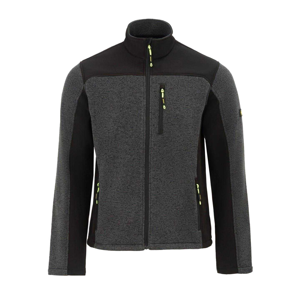 Dunlop (4Xl, Black/Grey) Mens On Site Fleece Jacket