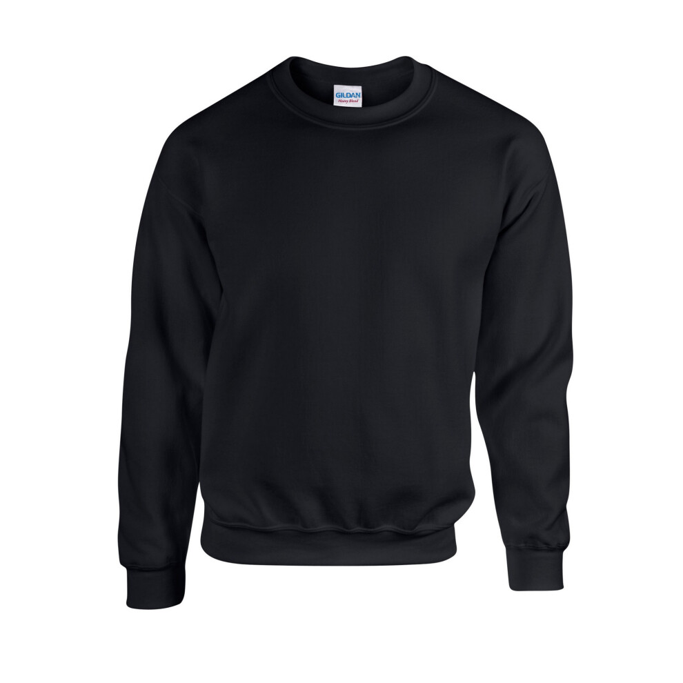 Gildan (M, Black) Mens Heavy Blend Sweatshirt