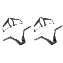 2X Carbon Fiber Steering Wheel Decoration Cover Frame Trim for Rogue Altima Sentra Kicks LEAF Versa Accessories