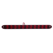 4Pcs Red 15 Inch 11 LED Trailer Light Bar Sealed Stop Turn Tail Park Third 3Rd Brake Light
