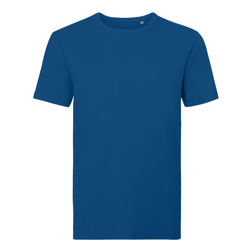 Russell (Xs, Bright Royal Blue) Mens Organic Short-Sleeved T-Shirt