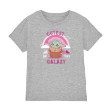 (7-8 Years, Sport Heather) Star Wars Childrens/Kids Cutest In The Galaxy Grogu Star Wars T-Shirt
