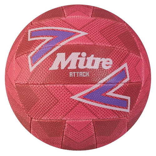 Mitre (5, Pink/Purple/White) Mitre Attack Netball