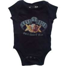 (6-9 Months, Black) Guns N Roses Childrens/Kids Sweet Child O'Mine Babygrow