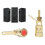 1Pair Gold Plating Speaker Terminals Binding Posts Banana Plugs For Music Systems 1 8