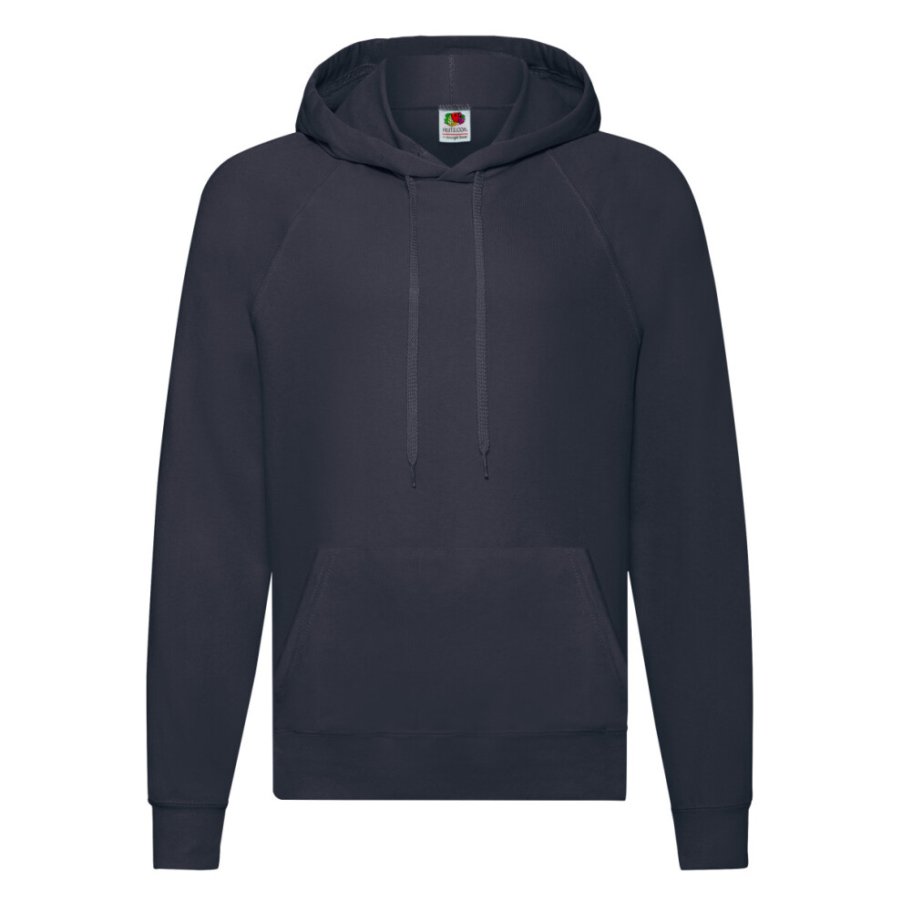 Fruit Of The Loom (M, Deep Navy) Unisex Adult Lightweight Hooded Sweatshirt