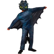 (7-8 Years, Black) How To Train Your Dragon Childrens/Kids Toothless Costume