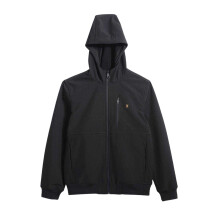 (L, Black) Farah Mens Softshell Hooded Jacket
