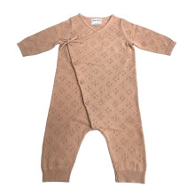 (0-3 Months, Pink Salt) Jack Wills Baby Pointelle Breathable Romper