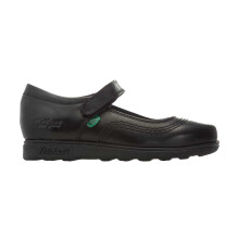 (2.5 UK, Black) Kickers Girls Fragma Pop Leather School Shoes