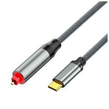 Kabel Audio Typu C do Światłowodu, Kabel Światłowodowy USB-C do SPDIF, Kabel Adapterowy Telewizora do Alkoholu, Laptopa do Karty Dźwiękowej