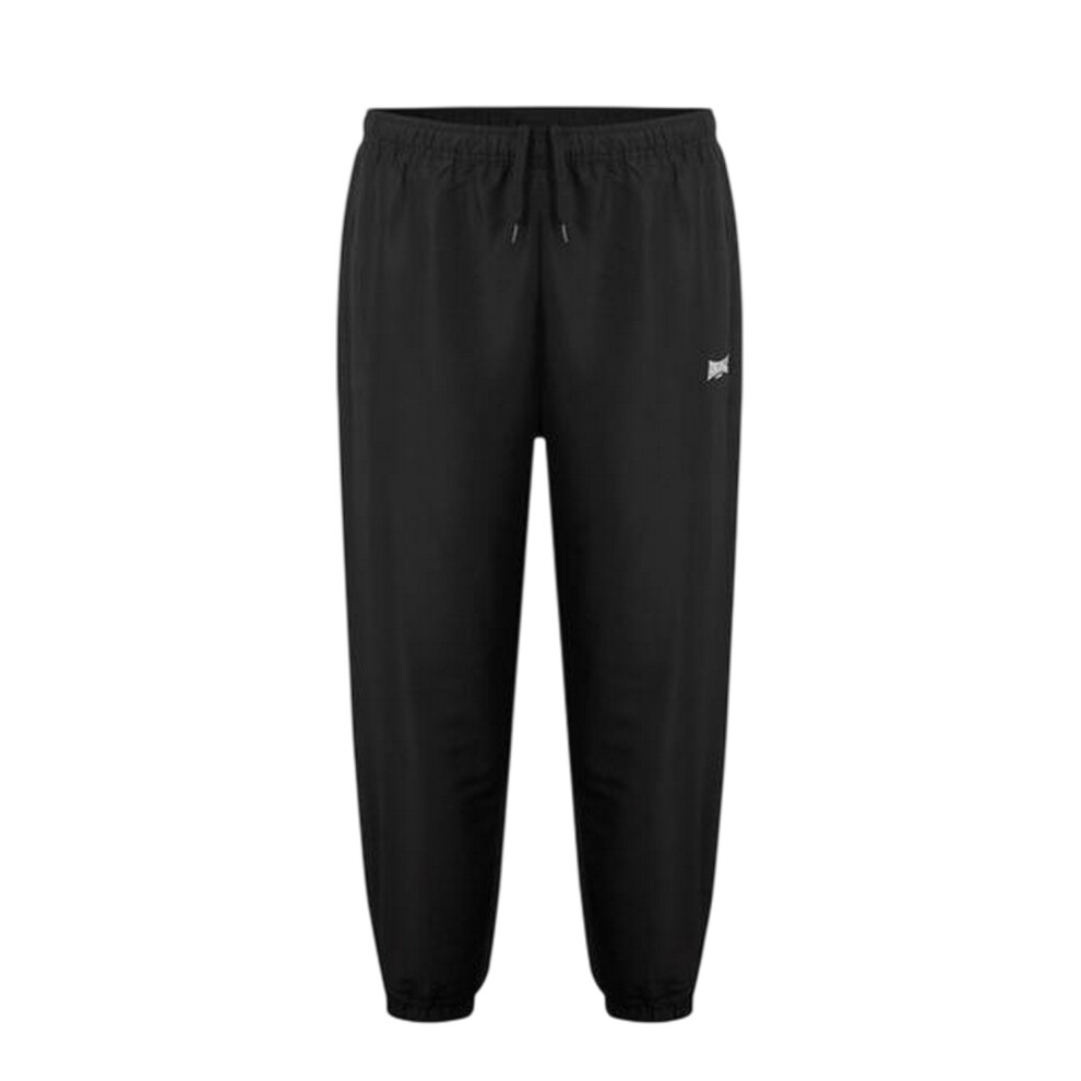 Lonsdale (L, Black) Mens Essential Woven Jogging Bottoms