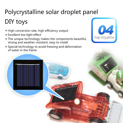 High Conversion Rate Solar Droplet Panel 54mm Square Solar Panel Charger 1