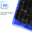 High Conversion Rate Solar Droplet Panel 54mm Square Solar Panel Charger 6