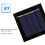 High Conversion Rate Solar Droplet Panel 54mm Square Solar Panel Charger 8