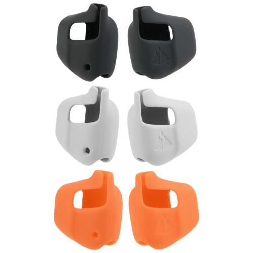 Open-Ear Silicone Case Pair with Smooth Matte Feel for Storage Dark gray 2