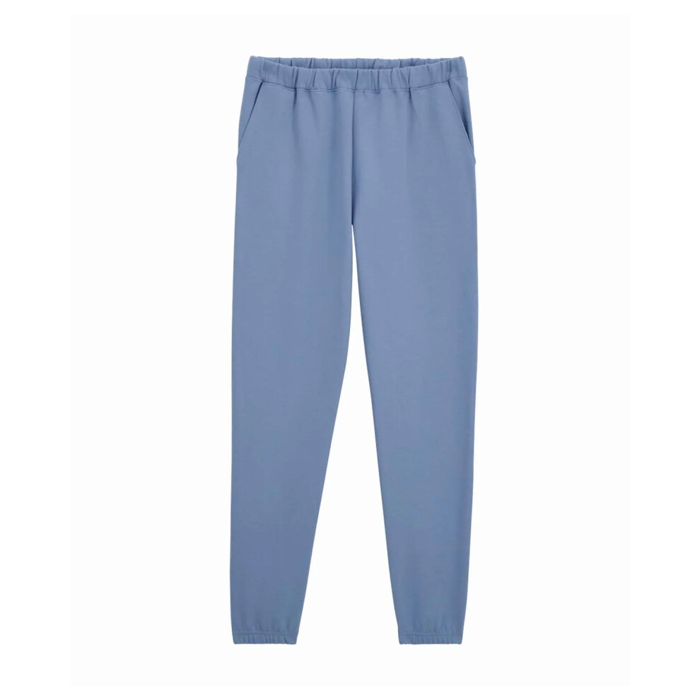 Gildan (S, Stone Blue) Mens Midweight Pocket Jogging Bottoms