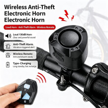 Fiets Anti-Diefstal Elektronische Hoorn: USB-Oplaadbaar, Afstandsbediend, Hooggevoelig, Hoge Decibel Fiets Alarm