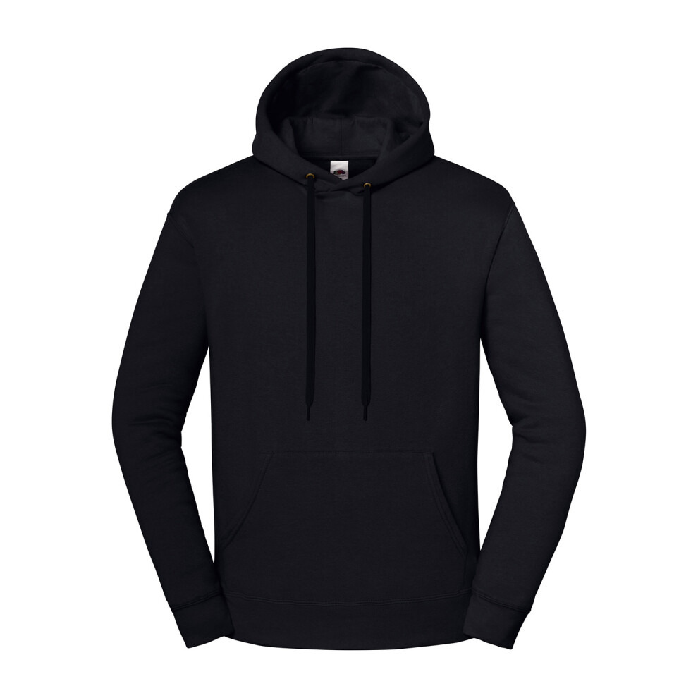 Fruit Of The Loom (M, Black) Unisex Adult Iconic Premium Hoodie