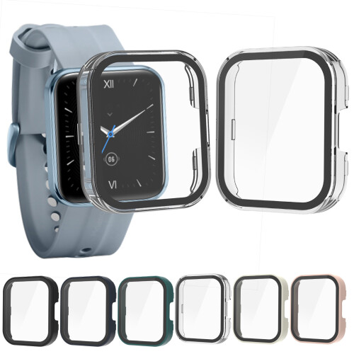 Watch Cover Complete Guard with Glass Screen Protector PC Case for Pine needle green 2