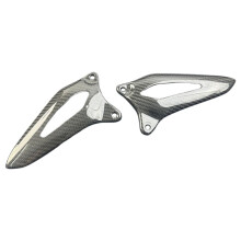 Carbon Fiber Motorcykeltillbehör Hälplattor Skydd Fotstöd för Speed Triple 1200RS 1200RR 2021-2024