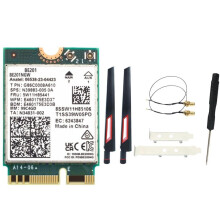 BE201 WIFI7-Kaart 8774 Mbps Tri-Band BT5.4 WiFI7 Draadloze WIFI-Kaart M.2 Cnvio3 AX211 voor Win10/11 64-Bits + 10DB Antennekit