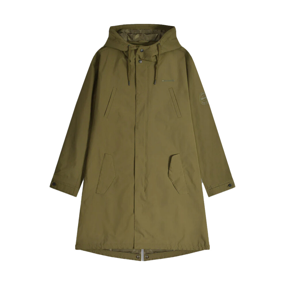 Lambretta (L, Khaki Green) Mens Ripstop Waterproof Parka