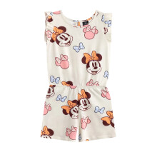 (6-7 Years, Multicoloured Print) Disney Girls Minnie Mouse All-Over Print Playsuit