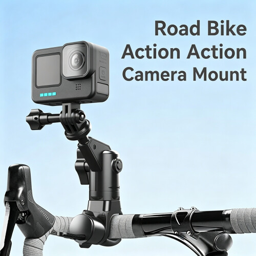 Handlebar Camera Bracket with 1/4 Screw for POV Ride Setups Trip Capturing 2