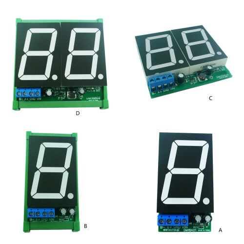 PLC Compatible RS485 Modbus 1.8" Digital LED Display Module DC12V 24V DM18B02 board only