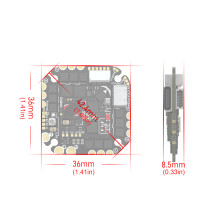 Flight Controller Board for FPV Assembly with ELRS Ready Area
