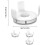 Wall Mount Bracket for Dot Gen 3 & 4 Fit Neat Arrangement Solution White 1 4