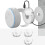 Wall Mount Bracket for Dot Gen 3 & 4 Fit Neat Arrangement Solution White 1 8