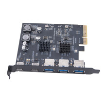 USB 3.0 Expansion Card Fast Speed Desktop Computer 5 Ports USB Adapter for PC A