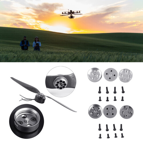 Quick Release Propeller Base Metal Propeller Base Inner Bearing Propeller Titanium color 2