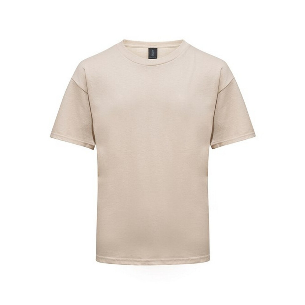 Gildan (7-8 Years, Sand) Childrens/Kids Plain Lightweight T-Shirt