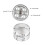 Quick Release Propeller Base Metal Propeller Base Inner Bearing Propeller Titanium color 4
