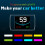 HUD Car OBD2 Head-up Water Temperature Low Voltage Alarm LCD Code Meter Display 4