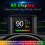 HUD Car OBD2 Head-up Water Temperature Low Voltage Alarm LCD Code Meter Display 9