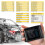 HUD Car OBD2 Head-up Water Temperature Low Voltage Alarm LCD Code Meter Display 10