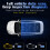 HUD Car OBD2 Head-up Water Temperature Low Voltage Alarm LCD Code Meter Display 7