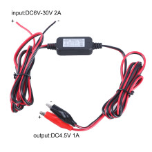 6V~30V to 4.5V1A Voltage Conversion Adapter Cord Step Down Power Clip Cable Wire