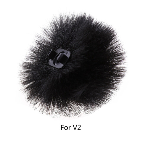 Universal Lavalier Microphone Outdoor Artificial Furry Windscreen for 2