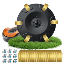 Replacement 6-Blade Disc Kit for Gardena Sileno Life Gardena Sileno+ Flymo Easi Life with 18 Pcs Blades Lawn Mower Parts