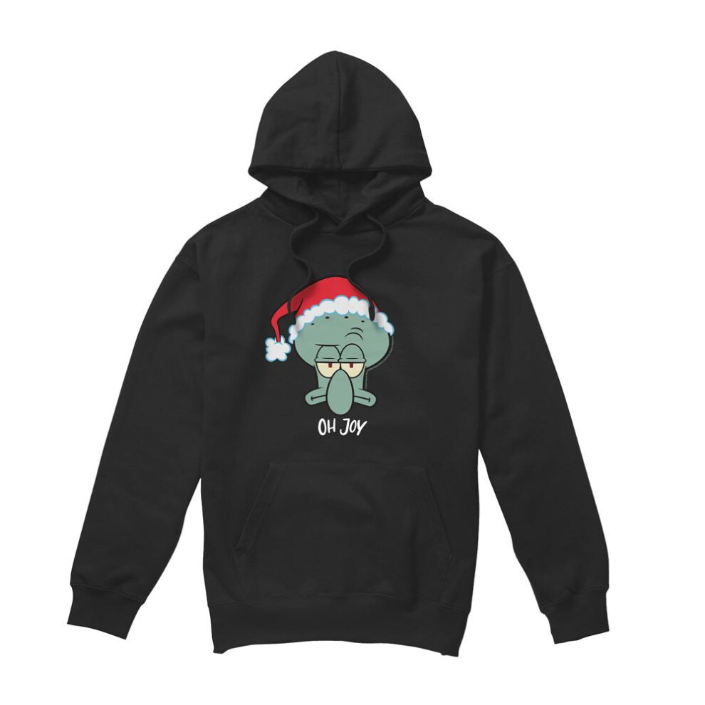 Spongebob Squarepants (Xl, Black) Mens Joy Squidward Christmas Hoodie