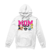 (S, White) Paw Patrol Mens Mom Patrol Mothers Day Hoodie